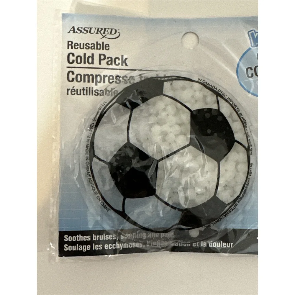 Assured Reusable Gel Cold Pack For Kids Soccer ice pack - NEW! A34